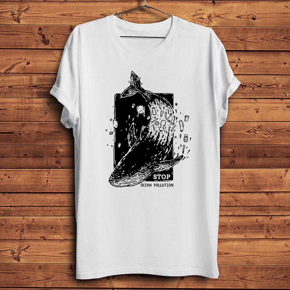 

Stop Ocean PollutionEnvironUnisextalism TshirtCasual Short Sleeve TShirt Unisex TeestreetwearBreathable Printing Nocracking S