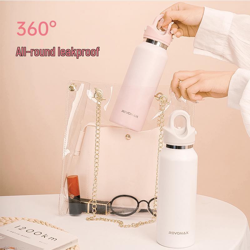 REVOMAX Threadless Insulated Stainless Steel Water Cup 365ML - Ideal for Hot or Cold Drink Outdoors