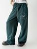 THE GREEN LAB Lace Side Line Track Pants [Green]