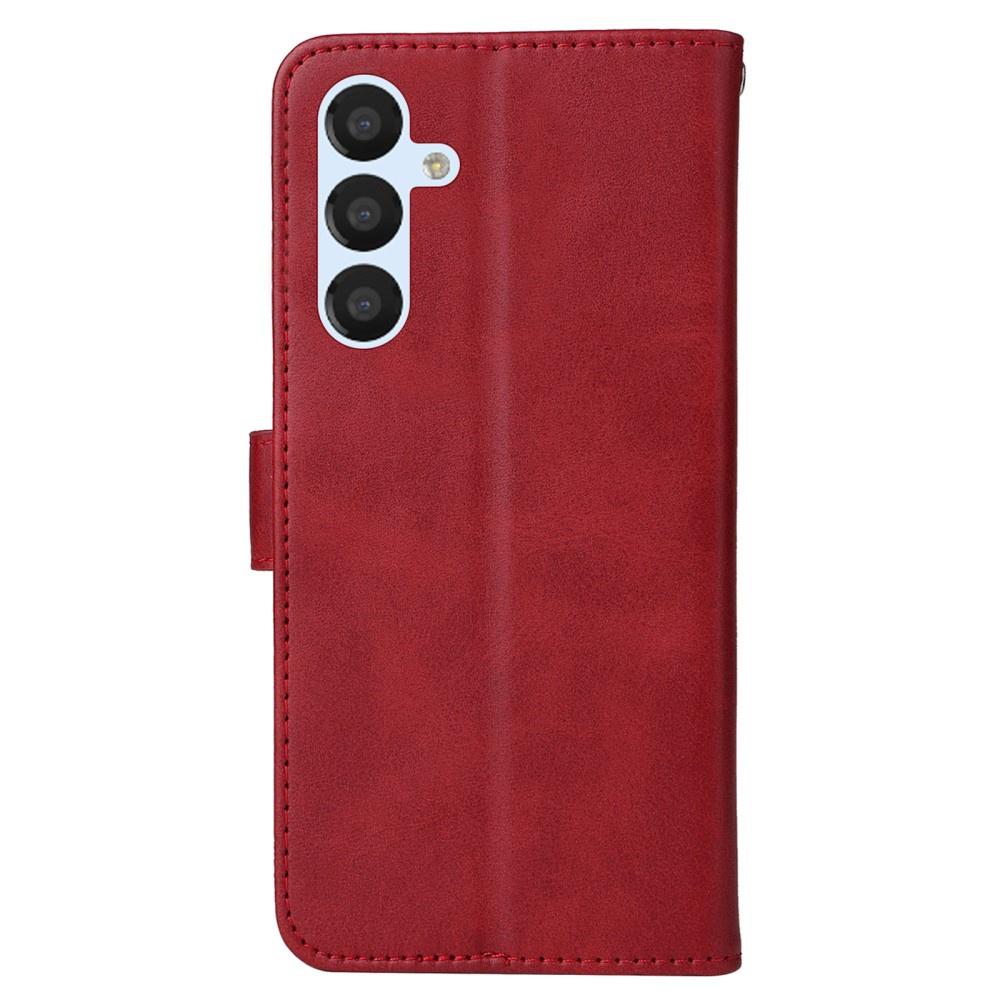 Samsung Galaxy A34 5G Leather Wallet Flip Case, Red