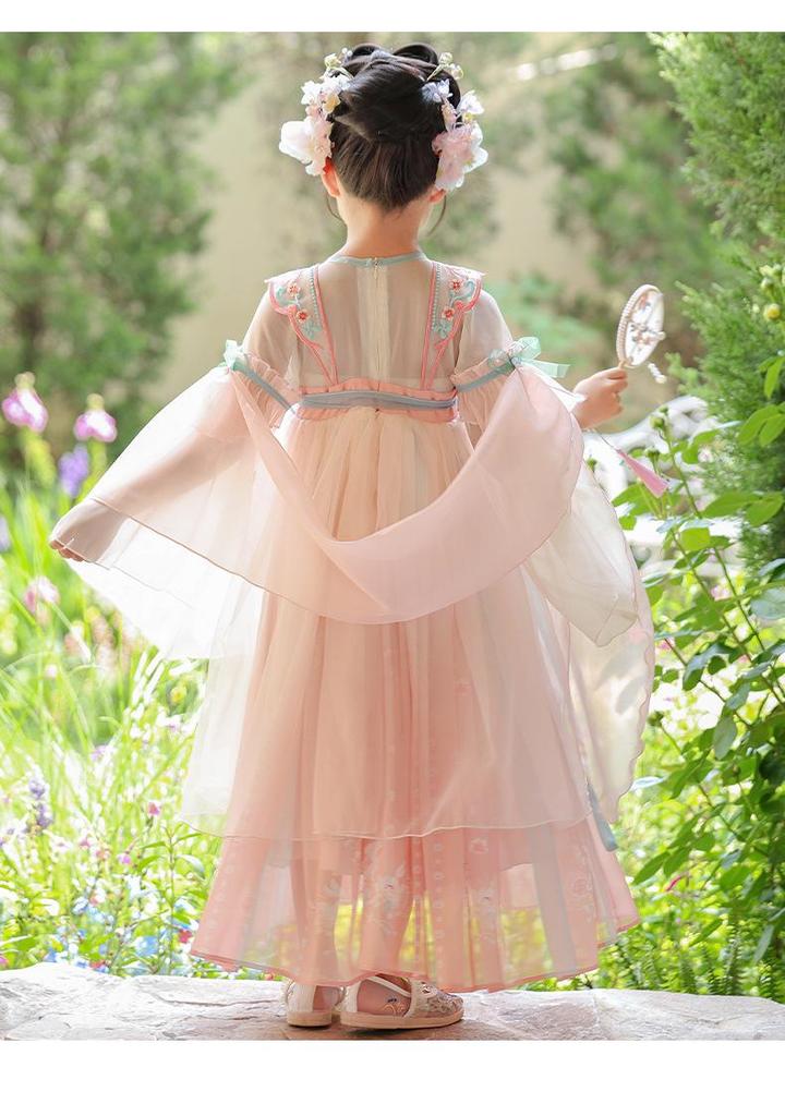 2026 Girls' Hanfu: Spring/Autumn Fairy Princess Costume In Ancient Chinese Style