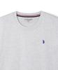 USPOLOASSN Cotton Short Sleeve Round Neck T-Shirt_Light Gray