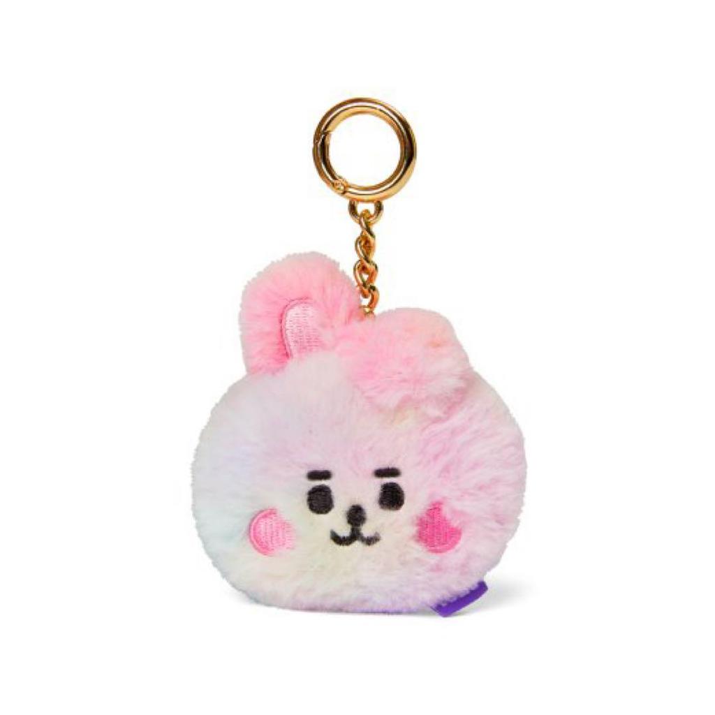 [USED] BT21 Baby Rainbow Flat Face Bag Charm COOKY