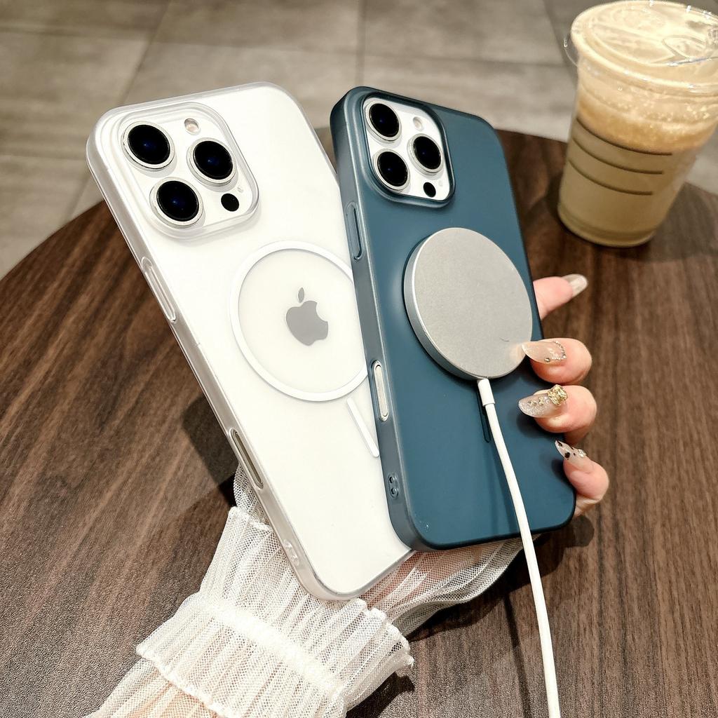 Suitable for IPhone16 Heat Dissipation and Breathable Phone Cases, Apple 15promax Fine Ring Magnetic Case