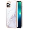 For iPhone 15 Pro TPU Case with IMD Marble Pattern Electroplated Back Cover