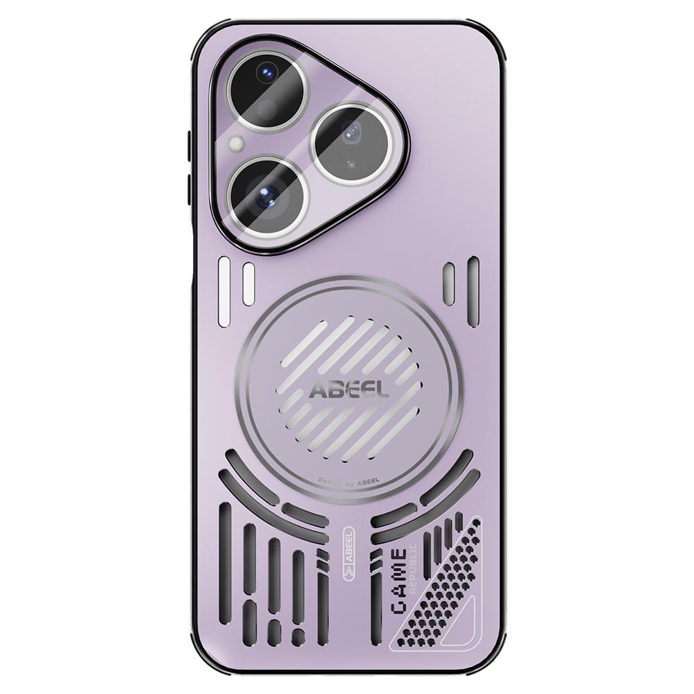 ABEEL For Huawei Pura 80 Magnetic Case Aluminium Alloy+PC+TPU Hollow Heat Dissipation Phone Cover