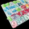 Semi-Stereoscopic Resin Keychain Molds DIY Alphabet Number Casting Mold Jewelry Craft Making Tools for Making Ornaments