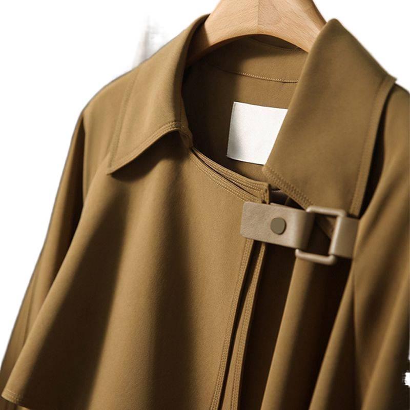 Women's 2025 Spring/Autumn Fashion Mid-Length Windbreaker Coat