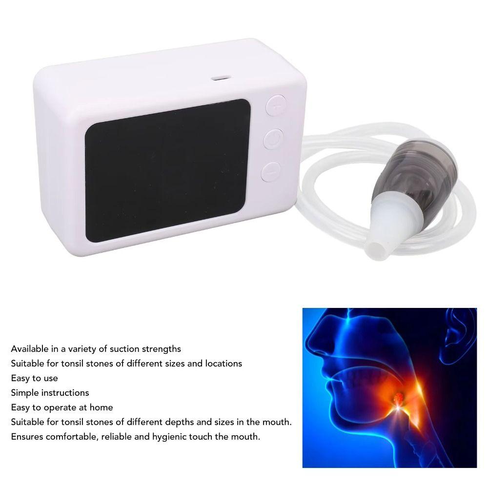 Electronic Tonsil Stone Vacuum Removal Kit Electric Baby Nasal Aspirator  Reduce Bad Breath