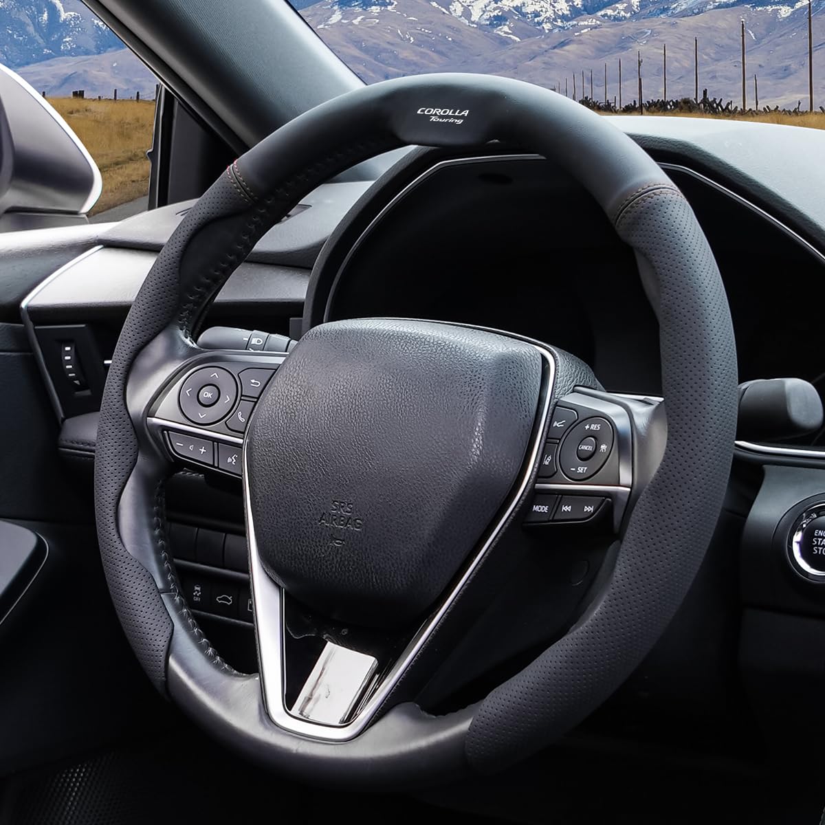

Toyota Corolla Stylish opening steering wheel cover with and This steering wheel cover is perfect for the new Toyota Corolla easy to and making it a чёрный