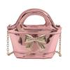 Kids Shoulder Charming Bag Designed With Shiny Colors And A Cute Bow For Fashionforward Preschoolers