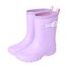 Arisana Kinder Mädchen Gummistiefel, 01. Schnalle x Lavendel, 22 cm
