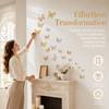72Pcs 3 sizes Butterfly Wall Stickers Easy Cleaning 3D Butterfly Wall Decor  Home Decor