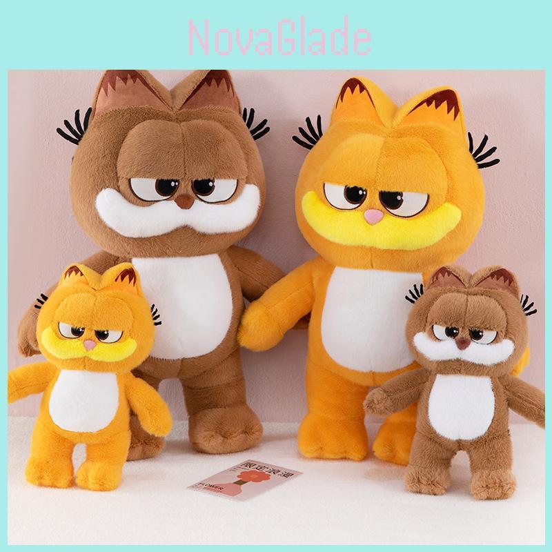 Stehende Garfield Plüschpuppe mit weichem kurzem Plüsch für Kinder und Schlafzimmerdekoration
