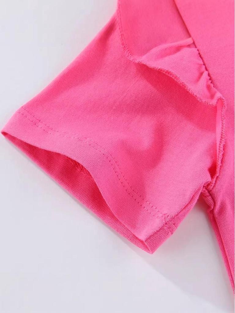 2026 Summer Short-Sleeved Embroidered Girls' T-Shirt