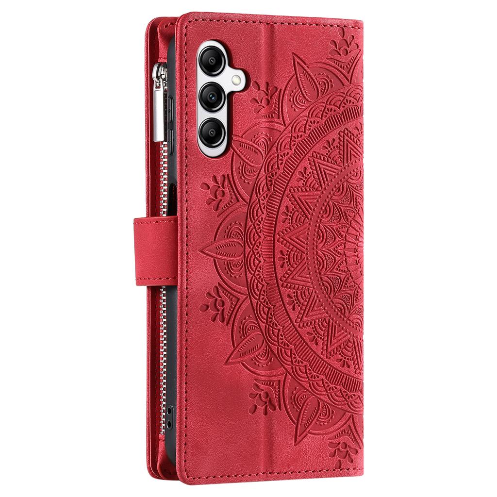 Style 006 For Samsung Galaxy A36 5G Wallet Case PU Leather Phone Cover Mandala Flower Pattern