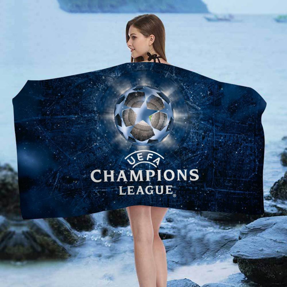 Fashion C-Champions Beach Towel Colorful Bath Towels for Girl Microfiber Quick Dry Sand Free Beach Yoga Spa Gym Pool
