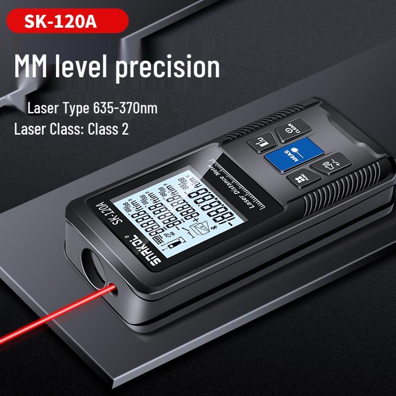 Snaike 120m High-Precision Laser Rangefinder - Infrared Electronic Measuring Tape for Room Distance Measurement