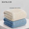 Towel coral fleece adult bath thickened striped wrap bath towel couples can wear