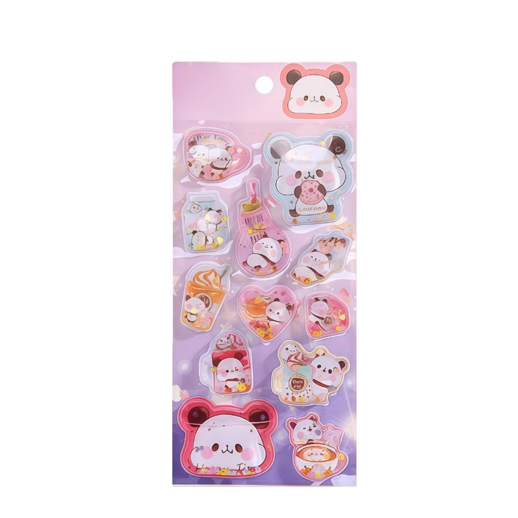 Cartoon 3D Wiggle Stickers, Made Of PVC, Featuring Various Cute Shapes And Soft, Fresh Color Schemes For Journal Decoration.