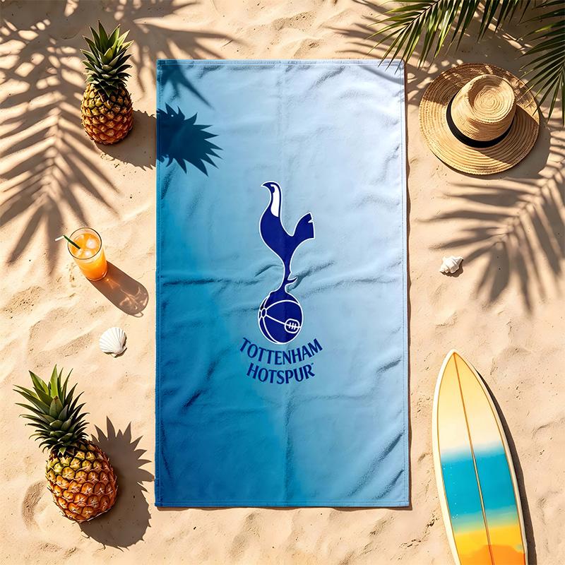 Tottenham Hotspur FC (5) Tema Paplūdimio rankšluostis Atsparus smėliui Minkštas ir patogus Tinka baseinui, stovyklavimui, jogai ir nardymui Kelioninis