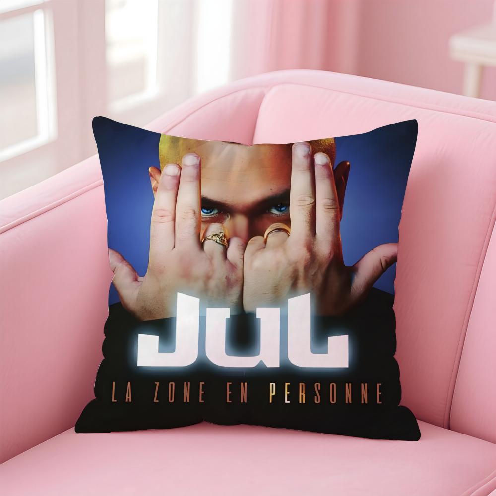 popular singer JuL Cushion Cover Comfortable Reversible Pillow Cover Ideal for Car Sofa Bedroom & Beyond