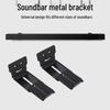 Carbon Steel Soundbar Wall Mount Shelf for TV and Monitor Speakers