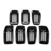 Chrome/Glossy Car ABS Front Mesh Racing Grills For Jeep Cherokee 2014 2015 2016 2017 2018 Exterior HONEYCOMB Racing Grille