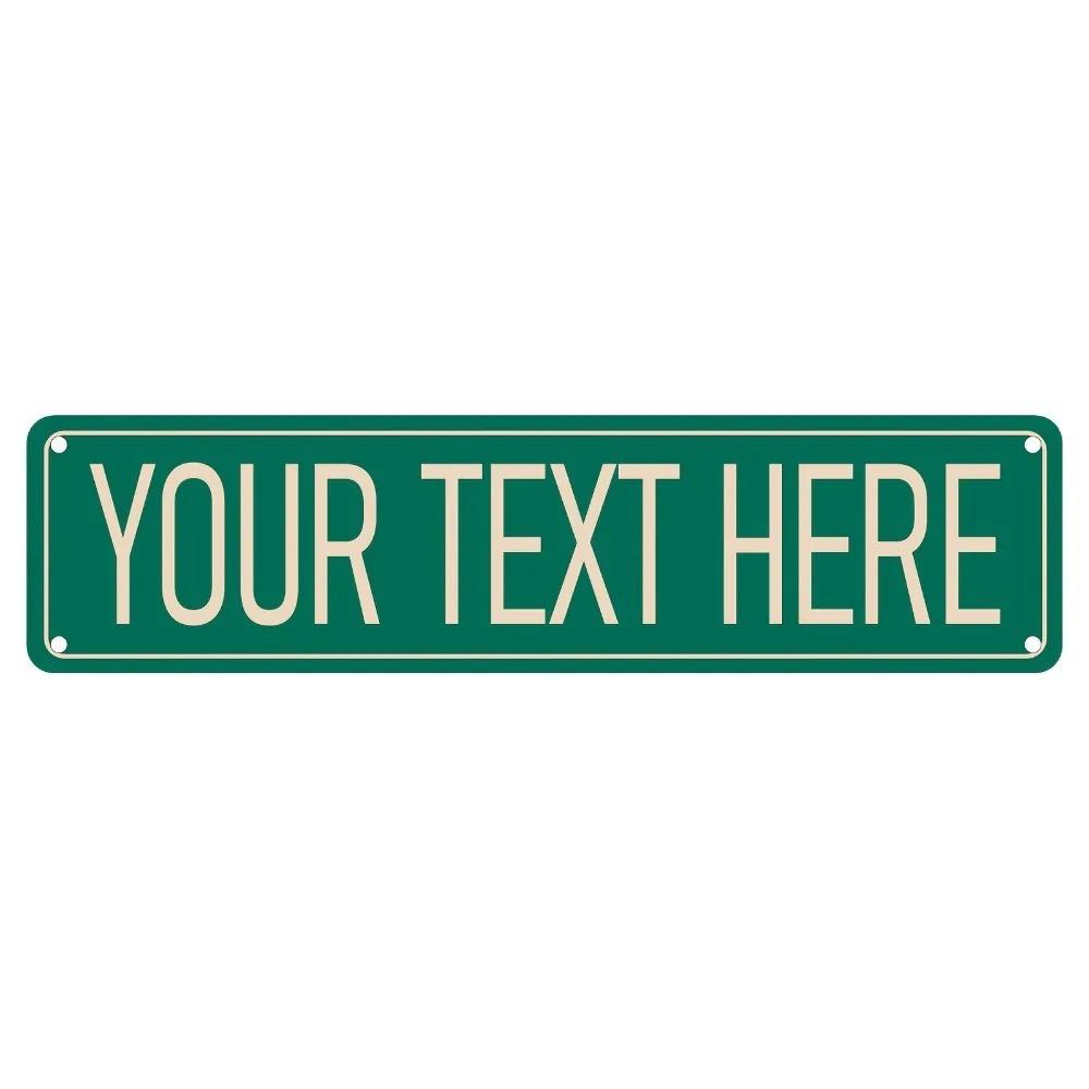 Custom Aluminum Street Sign, Metal Foil, Personalized Name, Indoor/Outdoor, Multi-Scene Wall Decor