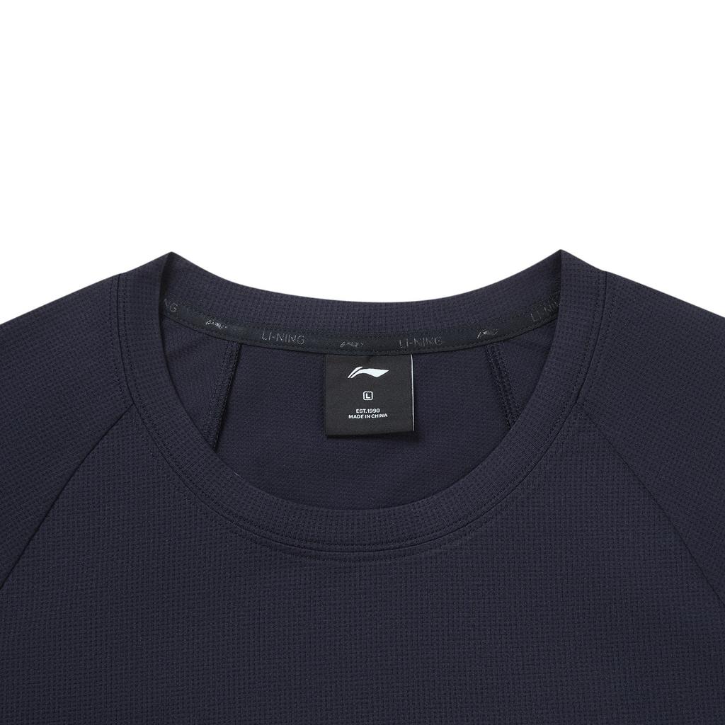 Li-Ning Round Neck Logo Print T-Shirt Men tops ATLW121-6