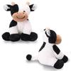 Black & White Cow Bean Plush Toy Doll – Children's Activity Gift
