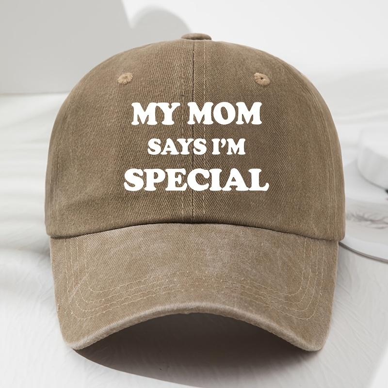 MY MOM Soft-Top Baseballkappe für Damen und Herren, Modische Outdoor-Hut, Lässige Hip-Hop-Kappe