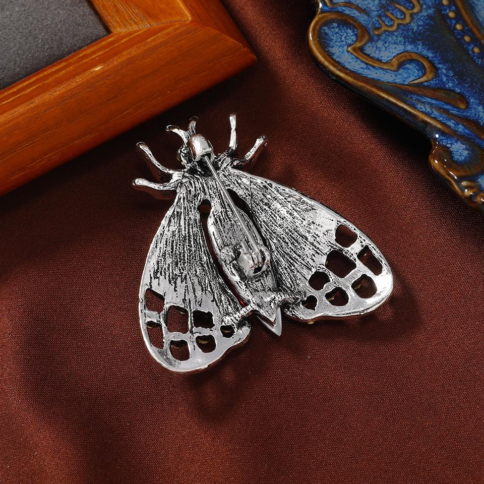 Classic Women Delicate Pearl Bee Crystal Brooches Pins Fashion Metal Insect Badges Vintage High Quality Jewelry Gift For Lady