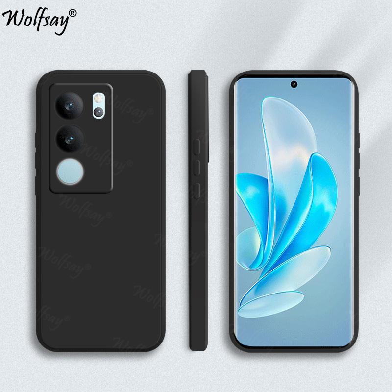 Candy Case For Vivo V29 Case Anti-knock Soft Original Liquid Silicone Back Case For Vivo V29 5G Cover For Vivo V29 V 29 Lite 5G
