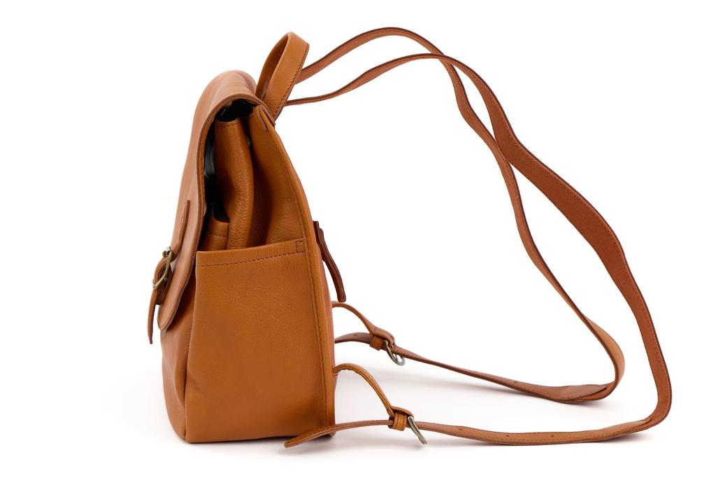 Dakota DA-1034247-45 Genuine Leather Backpack, Women's, Camel