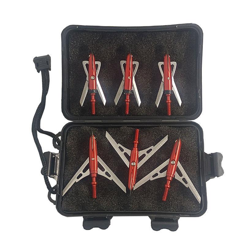 6pcs 100Grain Expandable Broadhead with Case