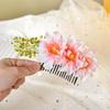 Multicolor Bridal Hairpin Simulated Flower Thai Hair Comb Elegant Flower Hair Comb  Thailand