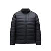 Simple Brand Letter Comfortable Zipper Stand Collar Long Sleeve Down Jacket Men Outerwear Black 152517926R-3