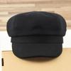 Hardcore Cotton Octagonal Hat Autumn Winter Casual Women's Big Head Circumference Small