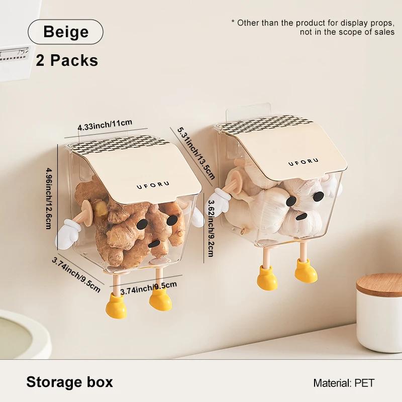 

Кухонный ящик для хранения лука, имбиря и чеснока, полка, подвесная корзина для хранения приправ, без пробивки стены