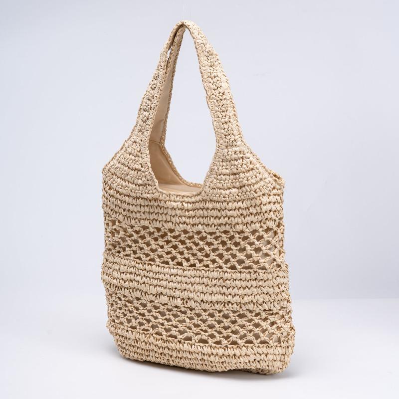 Seaside Vacation Straw Bag Shoulder Woven Bag Fashion Shoulder Large Capacity Casual Versatile Beach Bag