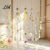 Crystal Garden Ornament Suncatcher, Rainbow Maker Prism Hanging Wind Chime, Pendant Elegant Indoor Wall Art for Window, Balcony, Garden, Patio Outdoor