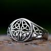 316L Stainless Steel Viking Ring Odin Trinity Celtic Knot Mens Jewelry Fashion Amulet