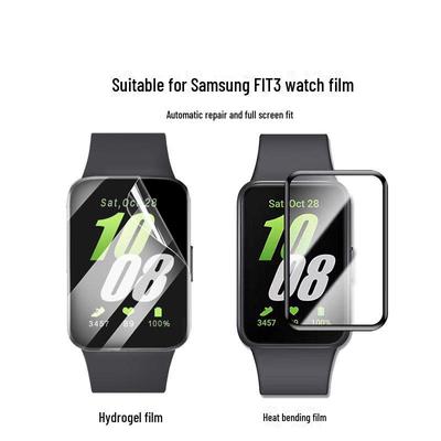 Samsung Galaxy Fit3 Black Edge TPU Hydrogel Film: High-Definition, Scratch-Resistant Protective Screen Cover