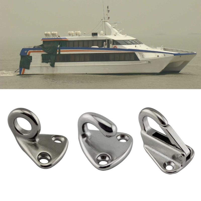 5 Pack Marine Fending Hooks Coats Hats Hooks Stainless Steel Snap Attach Rope Boat Accessories Simple Installation