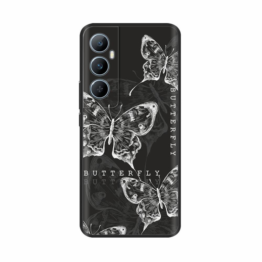 For Realme C65 4G C 65 RealmeC65 6.67" 2024 Silicone Phone Cover Lovely Flower Lightweight Cover for Oppo Realme C65 Cases Shell