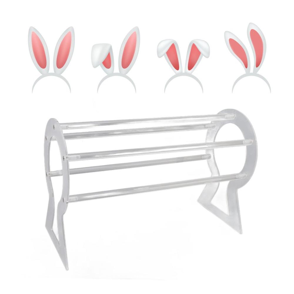 Acrylic Headband Display Stand Clear Hair Clip Organizer Jewelry Display Rack for Jewelry Display