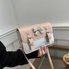 Bow Fashion Korean Version of Gentle Temperament Small Bag Women's 2025 Spring New Versatile Ins Messenger Small Square Bag