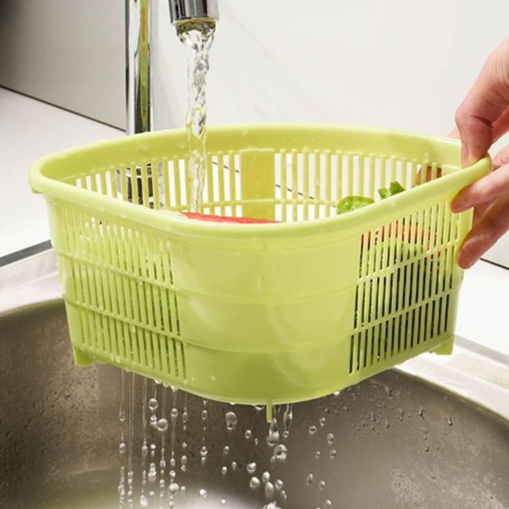 Durable Drain Strainer Basket Kitchen Household Vegetable Drain Basket Water Fruit Basket