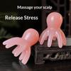 2Pcs Resin Octopus Massage Comb Head Meridian Scraping Scalp Massager Spa Gua Sha Massage Comb Fatigue Relief Massag